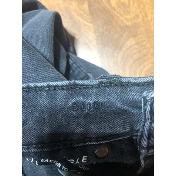 American Eagle Outfitters Black Slim Distressed Men's Jeans 29 X 30 - Picture 4 of 10